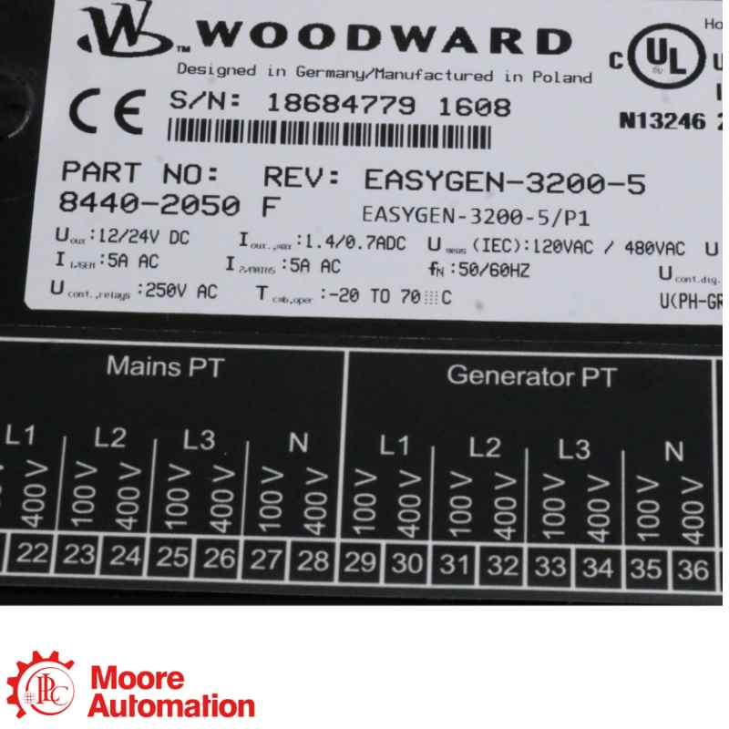 Контроллер генераторной установки Woodward 8440-2050 easYgen-3200-5/P1