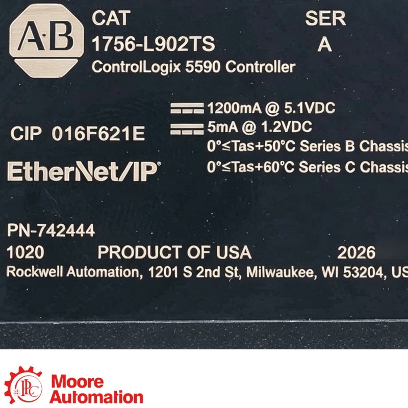 PLC 1756-L902TS 5590 Safety Controller